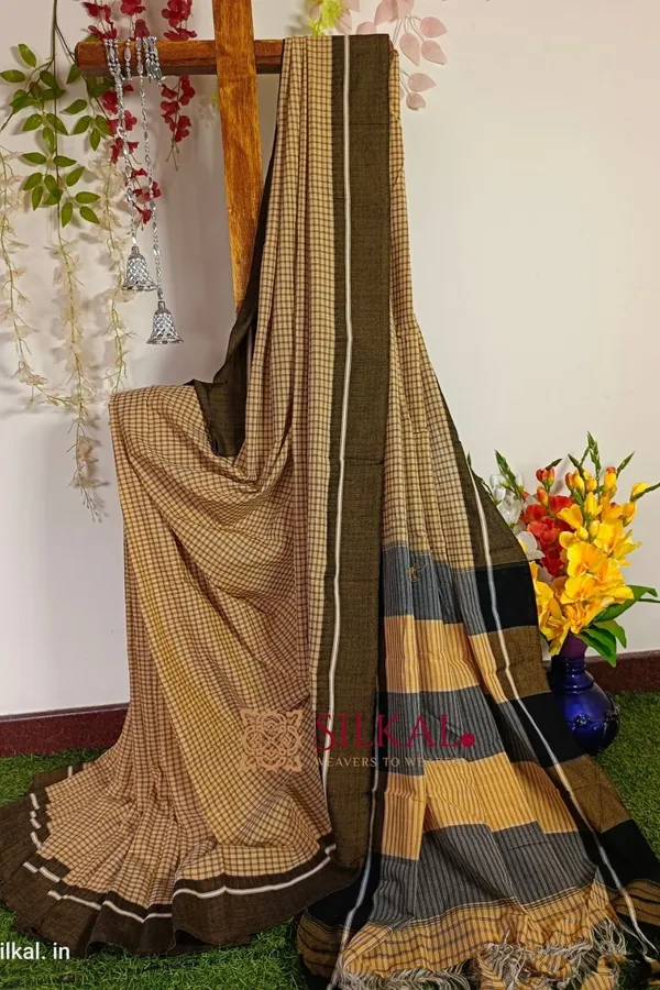 Patteda_Anchu_Pure_Cotton_Handloom_Saree_Saree_Code-_SKL1522