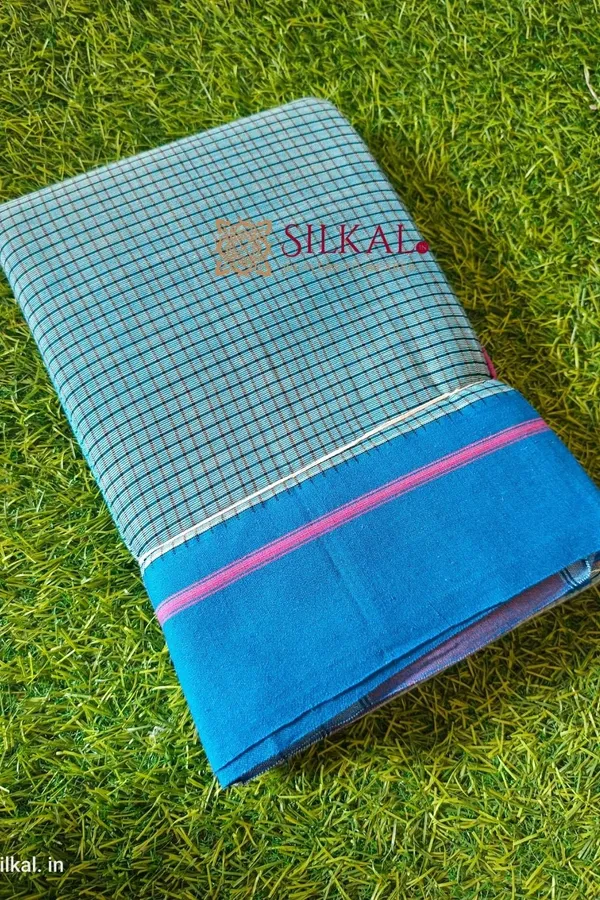 Patteda_Anchu_Pure_Cotton_Handloom_Saree_Saree_Code-_SKL1130