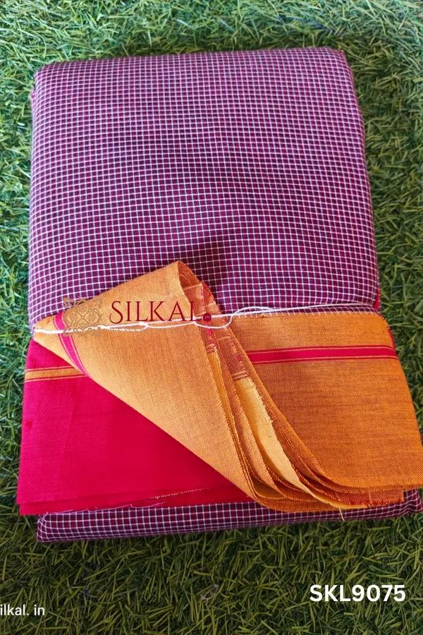 Patteda_Anchu_Pure_Cotton_Handloom_Saree_Saree_Code-_SKL1092