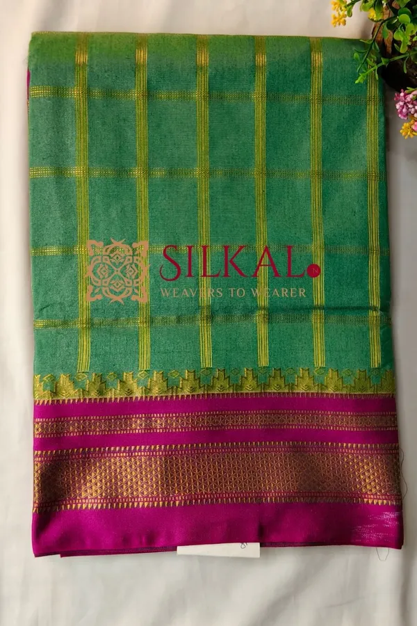Ilkal_Jarri_checks_Saree_SKL04148