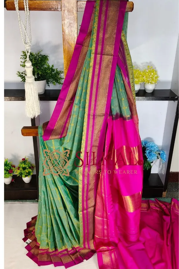Ilkal_Jarri_checks_Saree_SKL04148
