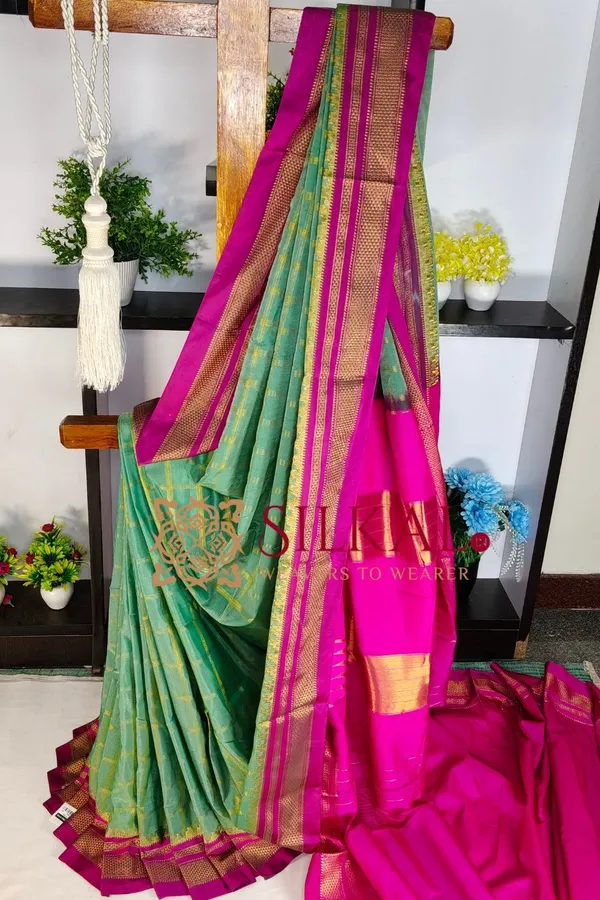 Ilkal_Jarri_checks_Saree_SKL04148