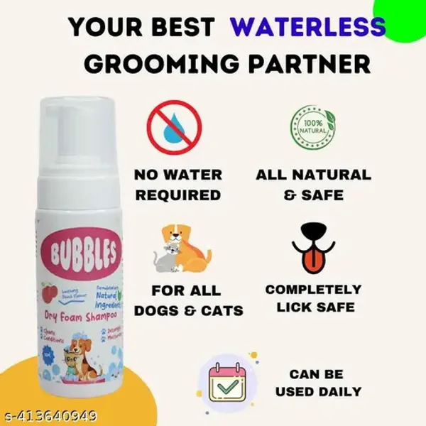 Transparent_Green_Apple_&_Aloevera_Premium_&_Elegant_Bubbles_Dry_Foam_Shampoo_For_Dog_&_Cat