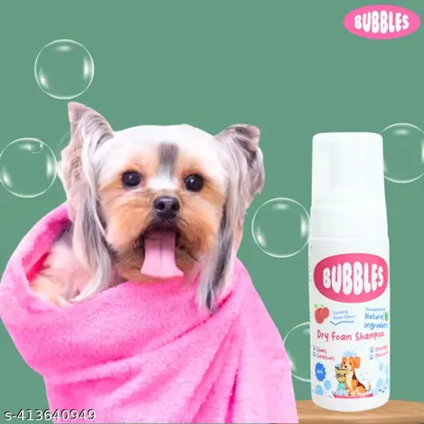 Transparent_Green_Apple_&_Aloevera_Premium_&_Elegant_Bubbles_Dry_Foam_Shampoo_For_Dog_&_Cat