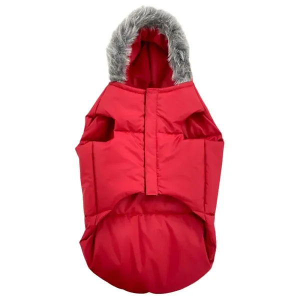 Red_Nylon_,_Wool_&_Cotton_Premium_&_Elegant_Plain_Waterproof_Winter_Jacket_For_Dog