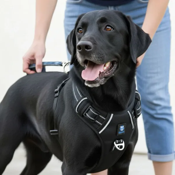 HANK_3M_Reflective_No_Pull_Dog_Harness_|_Black