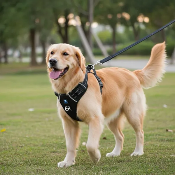 HANK_3M_Reflective_No_Pull_Dog_Harness_|_Black
