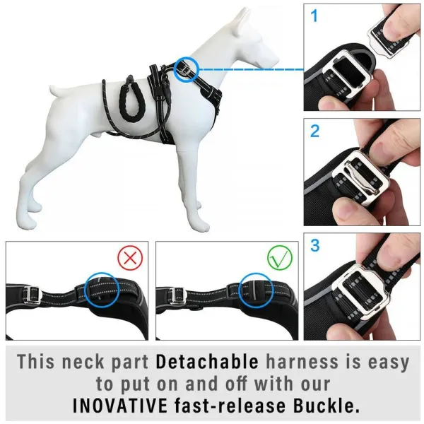 HANK_3M_Reflective_No_Pull_Dog_Harness_|_Black
