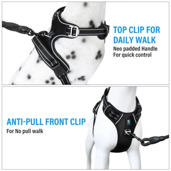 HANK_3M_Reflective_No_Pull_Dog_Harness_|_Black
