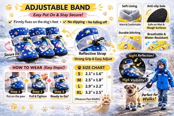 Adjustable_Plaid_Dog_Boots_–_Anti-Slip_Reflective_Paw_Protectors
