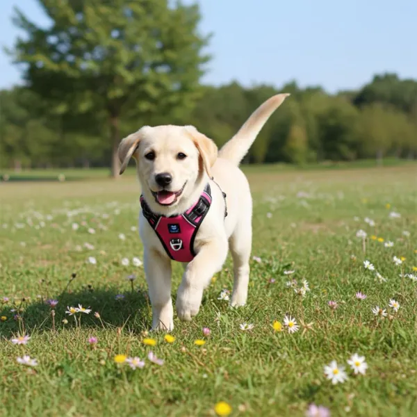 HANK_3M_Reflective_No_Pull_Dog_Harness_|_Pink
