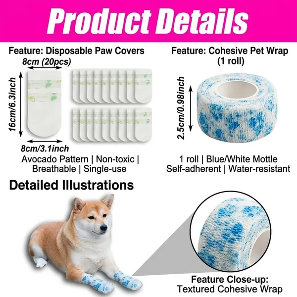Disposable_Dog_Shoe_Waterproof_Dog_Booties_for_Paw_Protect_for_Walking_Outdoor_with_Adhesive_Tape_20_pcs_