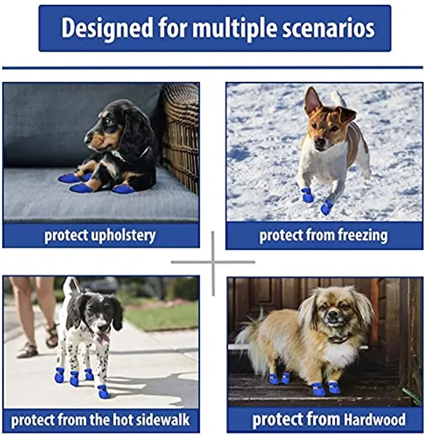 Blue_Polyester_Premium_&_Elegant_Anti_Slip_Adjustable_&_Comfortable_Waterproof_Shoes_For_Dog