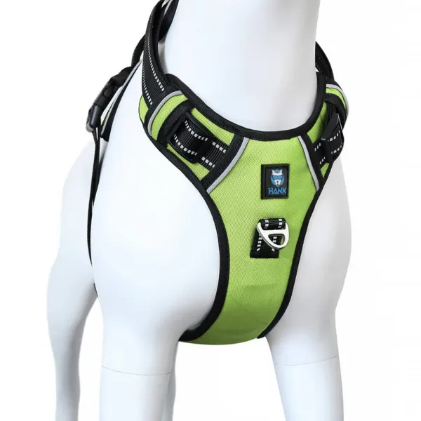 HANK_3M_Reflective_No_Pull_Dog_Harness_|_Neon_Green