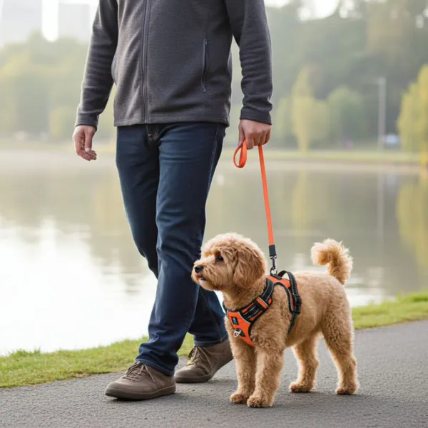 HANK_3M_Reflective_No_Pull_Dog_Harness_|_Neon_Orange