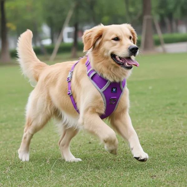 No_Pull_3M_Reflective_Dog_Harness_|_Purple