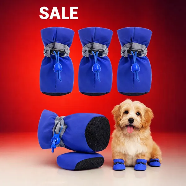 Blue_Polyester_Premium_&_Elegant_Anti_Slip_Adjustable_&_Comfortable_Waterproof_Shoes_For_Dog