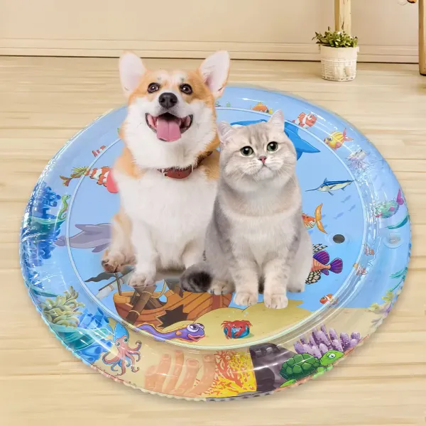 Pet_Cooling_Water_Bed_–_Anti-Scratch_Summer_Mat_with_Air_Pump_&_Floating_Fish_Toys_|_For_Cats_&_Small_Dogs_|_Indoor/Outdoor_Use