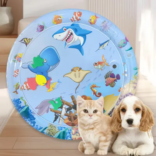 Pet_Cooling_Water_Bed_–_Anti-Scratch_Summer_Mat_with_Air_Pump_&_Floating_Fish_Toys_|_For_Cats_&_Small_Dogs_|_Indoor/Outdoor_Use