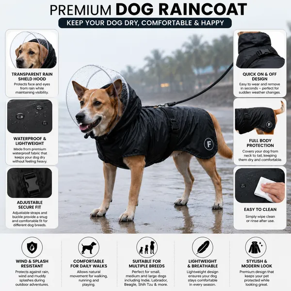 Waterproof_Dog_Raincoat_with_Transparent__Hood___Reflective_Lightweight_Pet_Rain_Gear_Scorpion_Black_Edition_