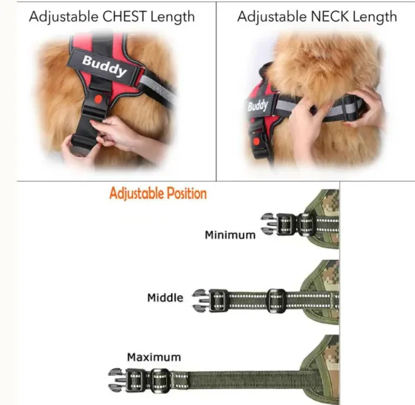 Personalised_Easy_On_Dog_Harness_with_Custom_Name_&_Adjustable_Neck_Strip_&_Chest_Strip_Dog_Harness