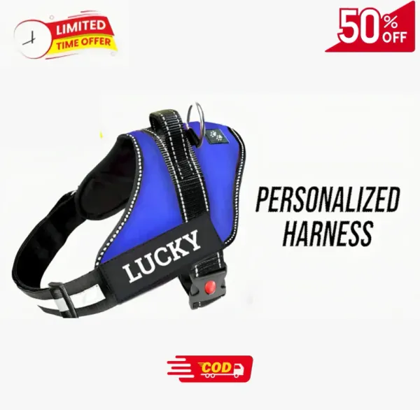 Personalised_Easy_On_Dog_Harness_with_Custom_Name_&_Adjustable_Neck_Strip_&_Chest_Strip_Dog_Harness