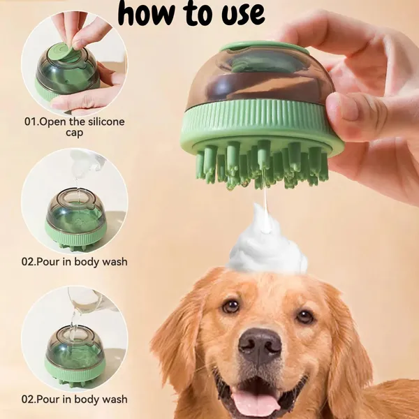 Sea_Green_Plastic_&_Steel_Premium_&_Elegant_Space_Capsuleog_Bath_Comb_Massager_For_Dog_&_Cat