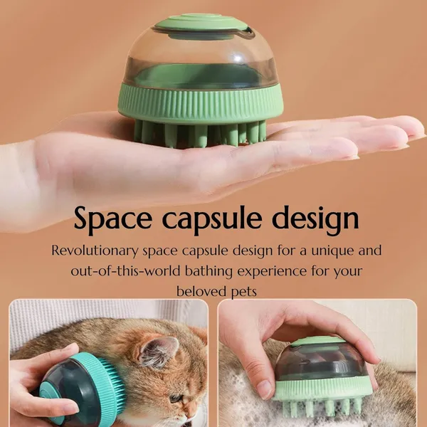 Sea_Green_Plastic_&_Steel_Premium_&_Elegant_Space_Capsuleog_Bath_Comb_Massager_For_Dog_&_Cat