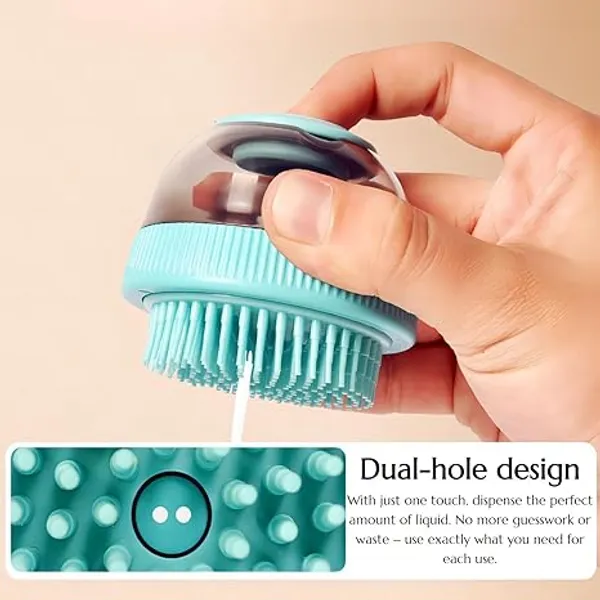 Sea_Green_Plastic_&_Steel_Premium_&_Elegant_Space_Capsuleog_Bath_Comb_Massager_For_Dog_&_Cat