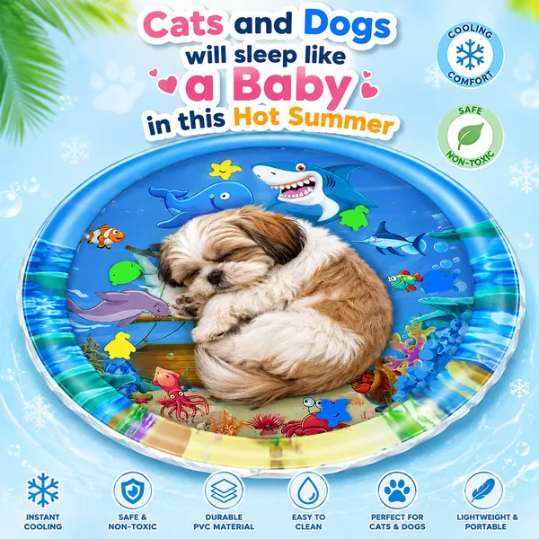 Pet_Cooling_Water_Bed_–_Anti-Scratch_Summer_Mat_with_Air_Pump_&_Floating_Fish_Toys_|_For_Cats_&_Small_Dogs_|_Indoor/Outdoor_Use