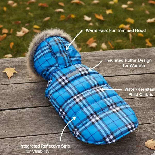 Blue_Polyester_&_Cotton_Premium_&_Elegant_Checkered_Winter_Jacket_For_Dog
