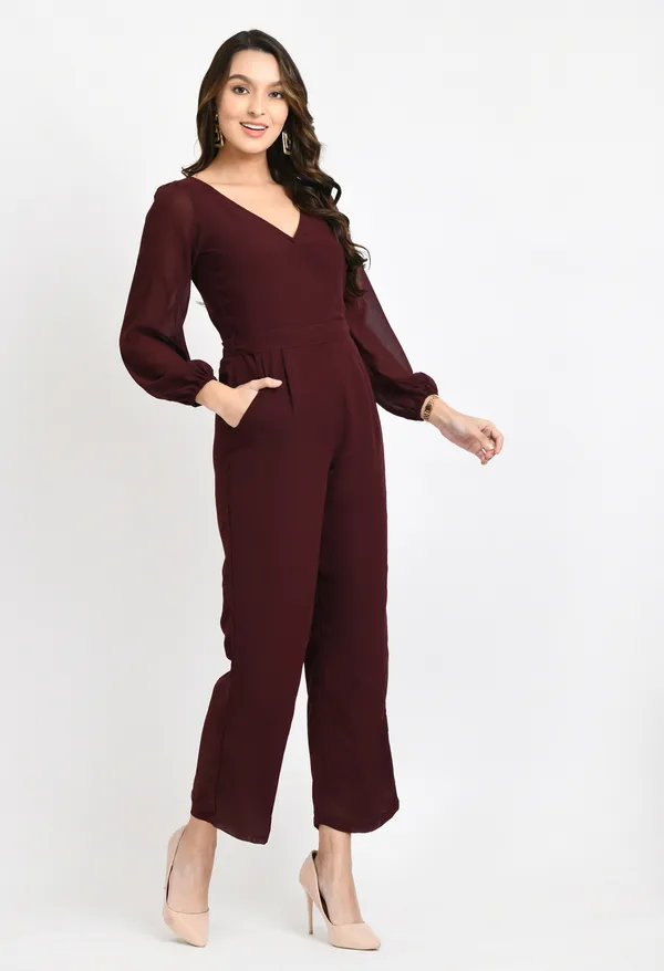 Brown_V-_Neck_Full_Sleeves_Basic_Jumpsuit