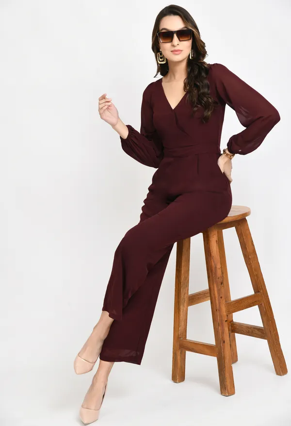 Brown_V-_Neck_Full_Sleeves_Basic_Jumpsuit
