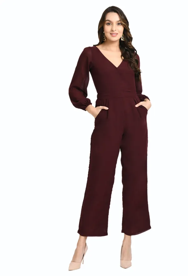 Brown_V-_Neck_Full_Sleeves_Basic_Jumpsuit