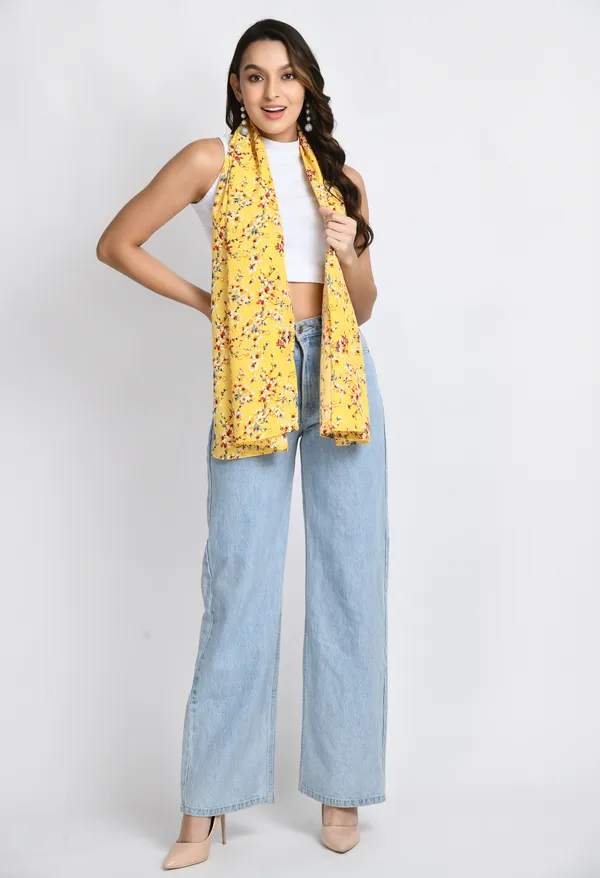 Mustard_Yellow_Crepe_Printed_Scarf_For_Women_&_Girls