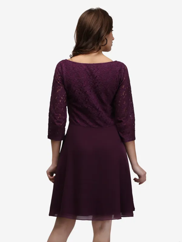 Purple_Sweetheart_Neckline_Fit_&_Flare_Empire_Waist_Lace_Dress