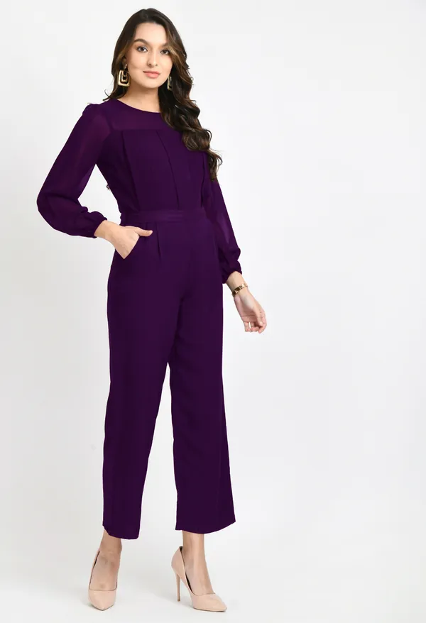 V&M_Purple_Pleated_Full_Sleeves_Basic_Jumpsuit