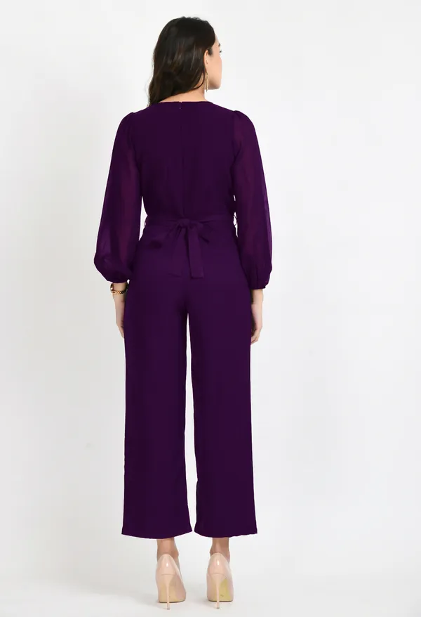 V&M_Purple_Pleated_Full_Sleeves_Basic_Jumpsuit
