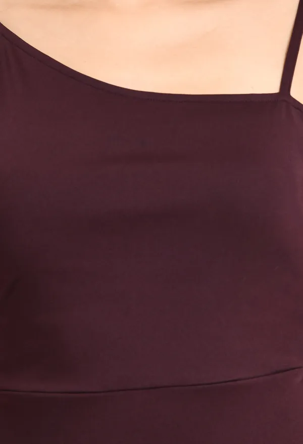 Burgundy_Shoulder_Strap_Sheath_Dress_For_Women