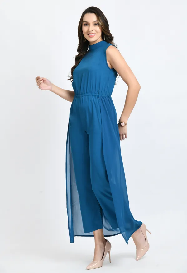 Teal_Blue_Layered_Sleeveless_Basic_Jumpsuit