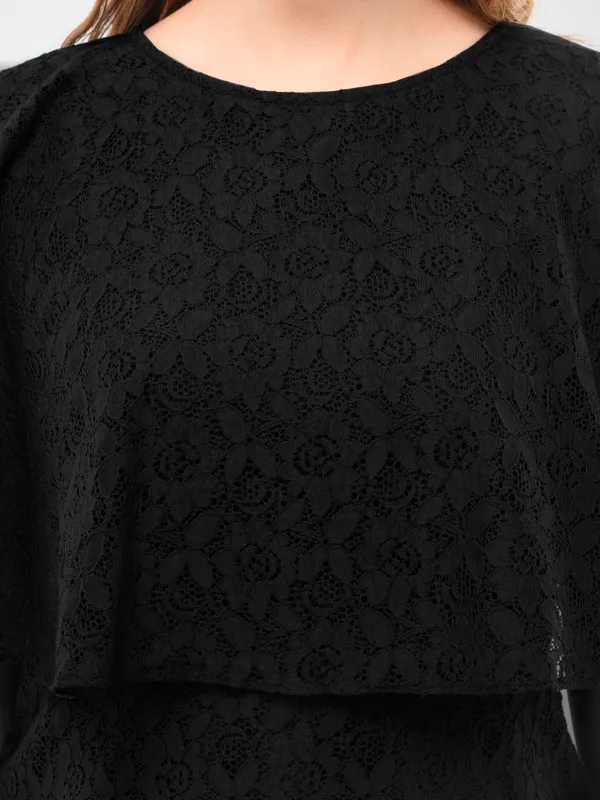 Black_Self_Design_Cotton_Sheath_Dress