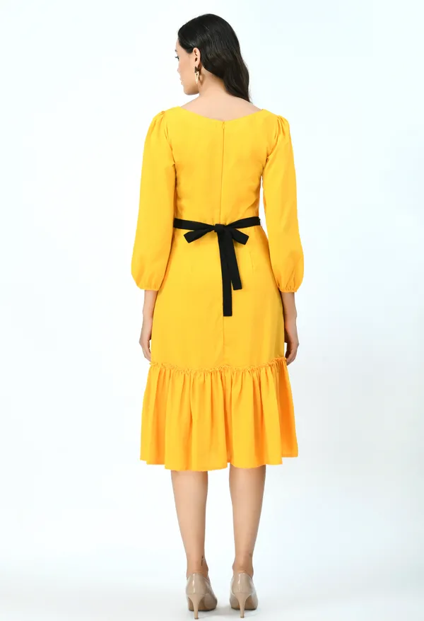 Mustard_Yellow_Crepe_Sheath_Midi_Dress_For_Women