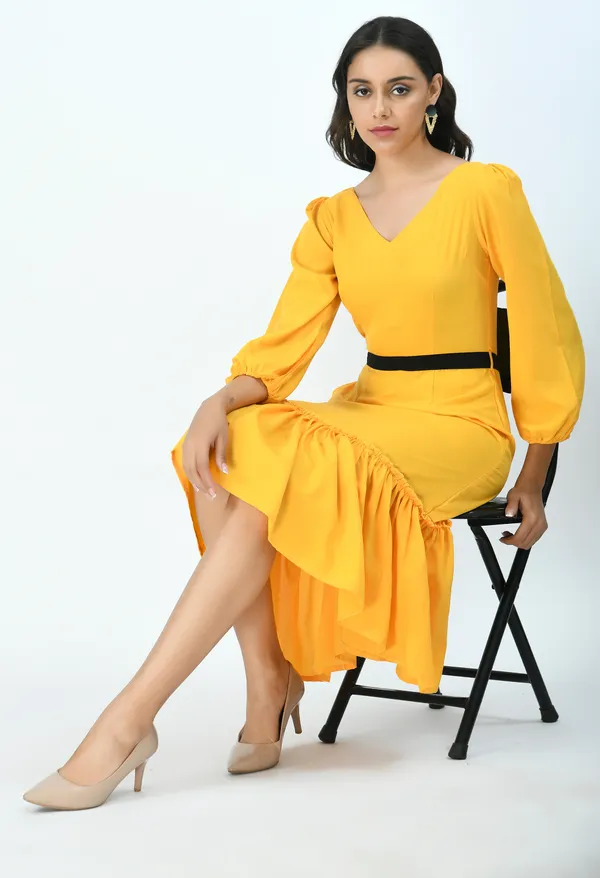 Mustard_Yellow_Crepe_Sheath_Midi_Dress_For_Women
