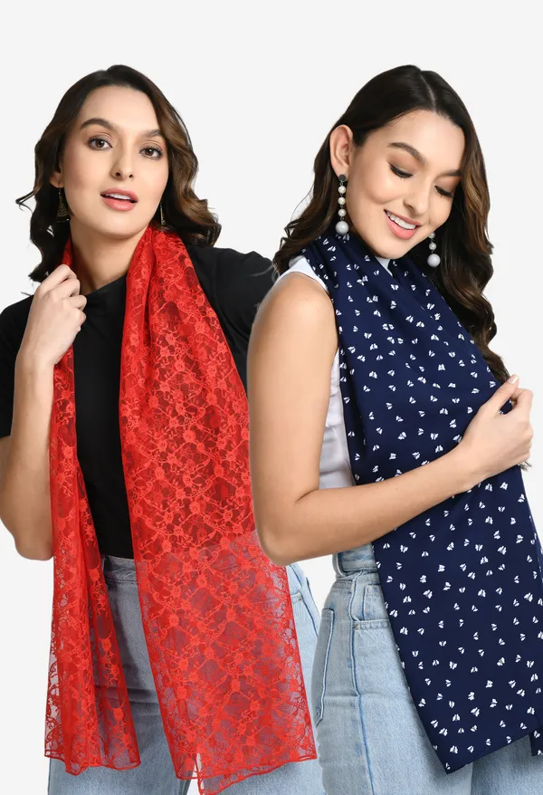 V&M_Women_Pack_of_2_Printed_Scarves