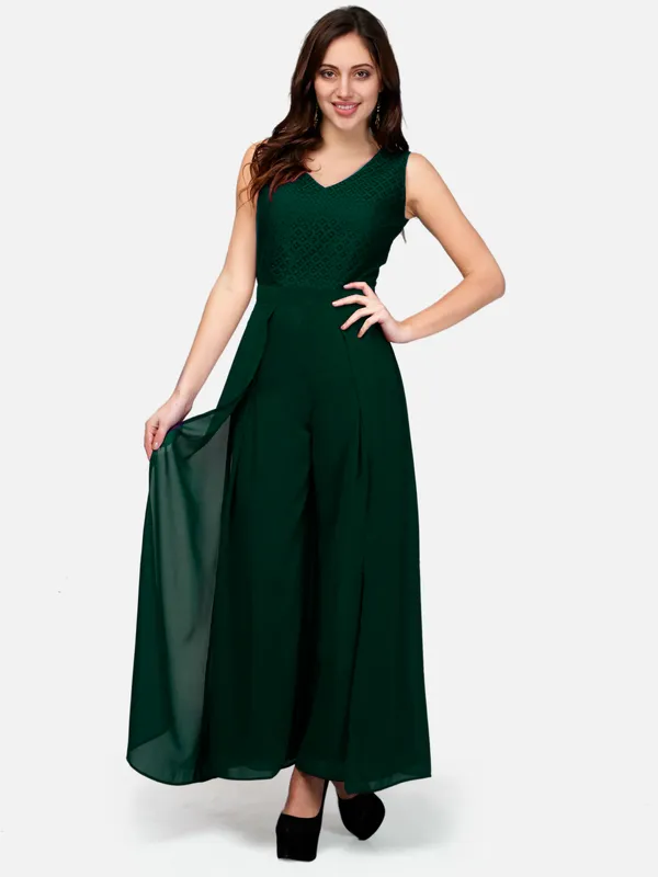 Green_Lace_Layered_Basic_Jumpsuit