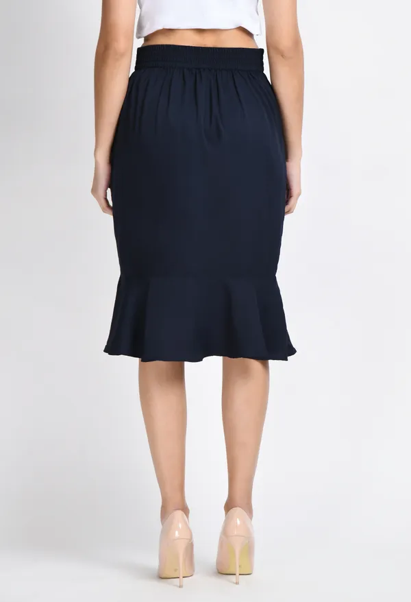 Navy_Blue_Solid_Peplum_Skirt_For_Women