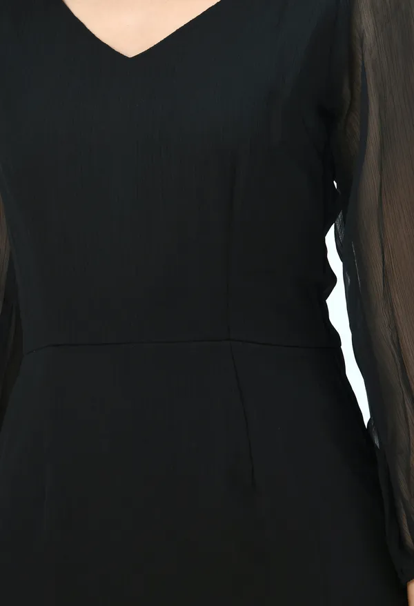 Black_Chiffon_Midi_Dress_For_Women