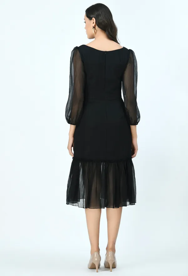 Black_Chiffon_Midi_Dress_For_Women
