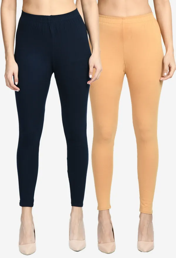 V&M_Women_Pack_Of_2_Comfort_Fit_Ankle_Length_Leggings