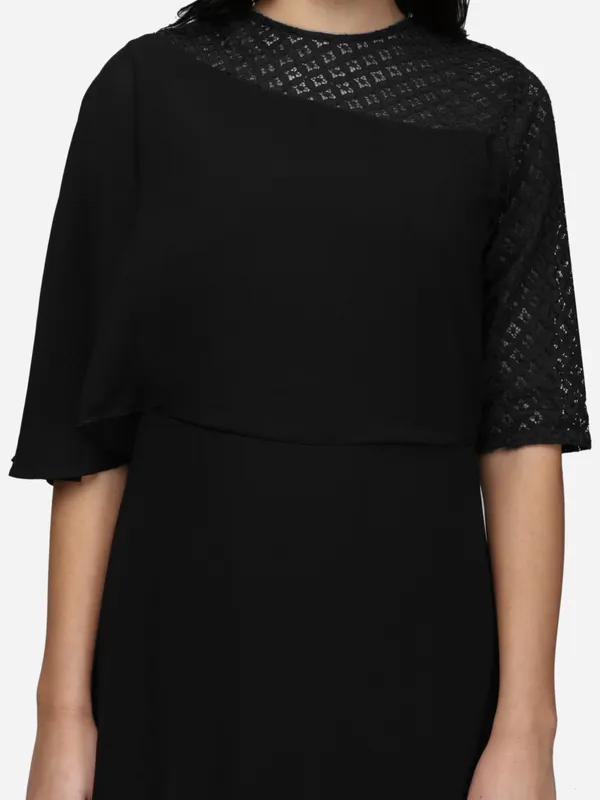 Black_Georgette_One_Side_Slit_Long_Maxi_Dress_For_Women